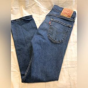 Levi straight leg high waisted jeans